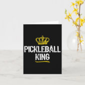 Pickleball King Mannen Jongens Speler Funny Cool Kaart (Gele Bloem)