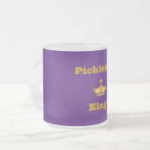 Pickleball King mok - paarse & gouden (Voorkant links)