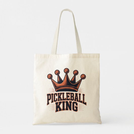 Pickleball King Tote Bag (Achterkant)