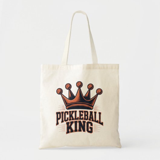 Pickleball King Tote Bag (Voorkant)