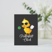Pickleball Kip Grappige Pickleball Briefkaart (Staand voorkant)