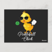 Pickleball Kip Grappige Pickleball Briefkaart (Achterkant)