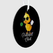 Pickleball Kip Grappige Pickleball Ornament (voorkant)