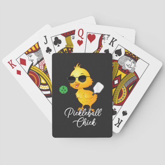 Pickleball Kip Grappige Pickleball Pokerkaarten (Achterkant)