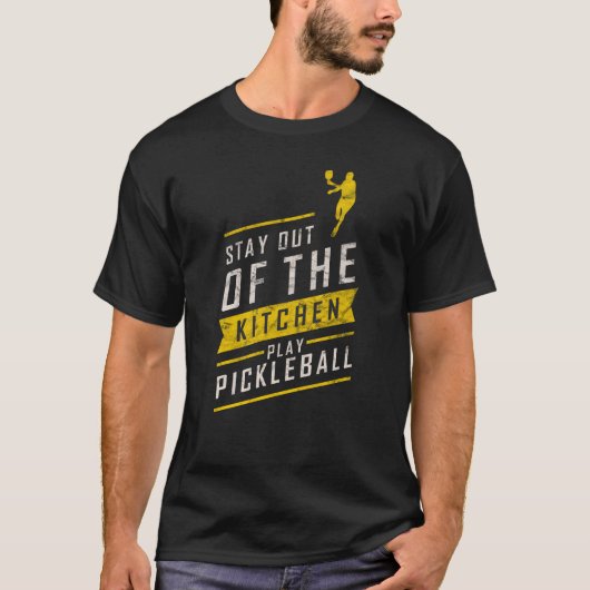 Pickleball Kitchen Funny Retro Sport T-shirt (Voorkant)