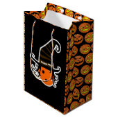 Pickleball Kitchen Witch Cute Pickleball Halloween Medium Cadeauzakje (Voorkant Gekanteld)