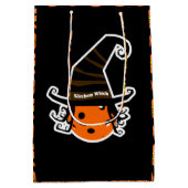 Pickleball Kitchen Witch Cute Pickleball Halloween Medium Cadeauzakje (Achterkant)