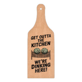 Pickleball Kitchen Zone Warning Sign Cutting Board Snijplank