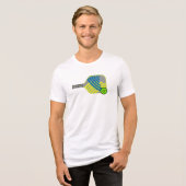 Pickleball-kleding Tri-Blend Shirt (Voorkant volledig)