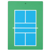 Pickleball-klembord voor coachinglessen klembord (Achterkant)