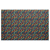Pickleball - kleurmengeling op zwart stof (Fat Quarter)