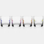 PICKLEBALL Kleurrijk Assortiment Four Whisky Glas (Links)