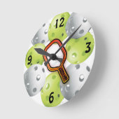 Pickleball-klok (gemiddeld) ronde klok (Hoek)