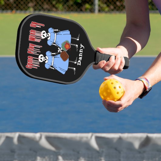 Pickleball Kom spelen met ons Horror Twins Persoon Pickleball Paddle (Insitu)