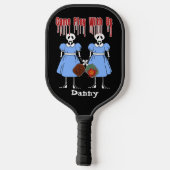 Pickleball Kom spelen met ons Horror Twins Persoon Pickleball Paddle (Achterkant)