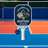 Pickleball Koning en Beste Pap Ooit 3 Fotorooster Pickleball Paddle
