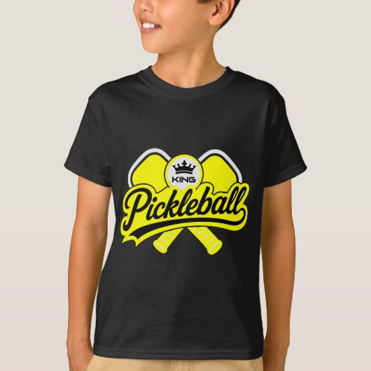Pickleball Koning Kampioen T-shirt (Voorkant)