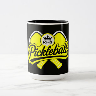 Pickleball Koning Kampioen Tweekleurige Koffiemok
