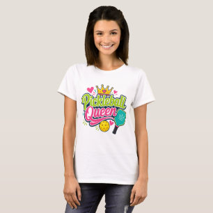 Pickleball Koningin Cadeau voor Pickleball Fans T-shirt