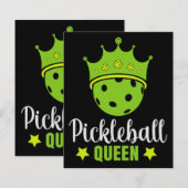 Pickleball Koningin Grappige Pickle Bal Koningin  (Voorkant / Achterkant)