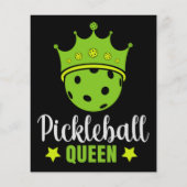 Pickleball Koningin Grappige Pickle Bal Koningin  (Achterkant)
