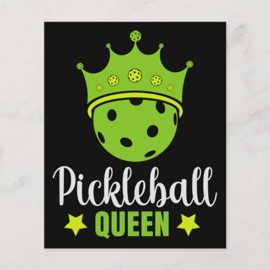 Pickleball Koningin Grappige Pickle Bal Koningin  (Voorkant)