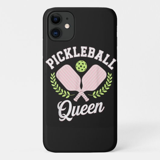 Pickleball Koningin Grappige Pickleball Speler Case-Mate iPhone Case (Achterkant)
