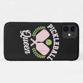 Pickleball Koningin Grappige Pickleball Speler Case-Mate iPhone Case (Achterkant (horizontaal))