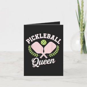 Pickleball Koningin Grappige Pickleball Speler Feestdagen Kaart