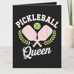 Pickleball Koningin Grappige Pickleball Speler Kaart