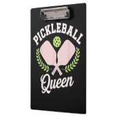 Pickleball Koningin Grappige Pickleball Speler Klembord (Links)
