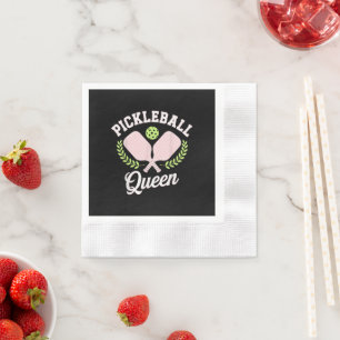 Pickleball Koningin Grappige Pickleball Speler Servet
