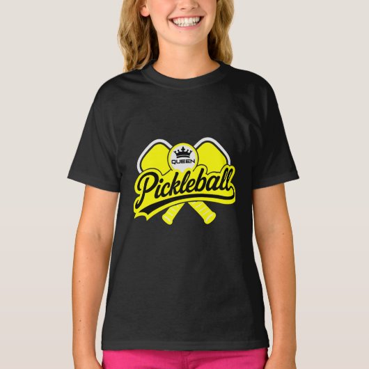 Pickleball Koningin Kampioen T-shirt (Voorkant)