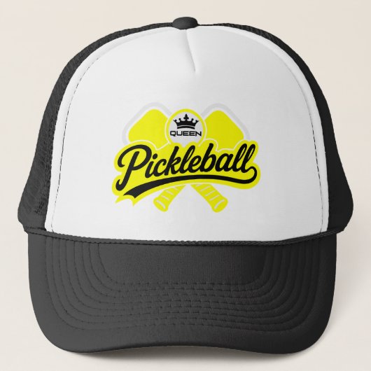Pickleball Koningin Kampioen Trucker Pet (Voorkant)