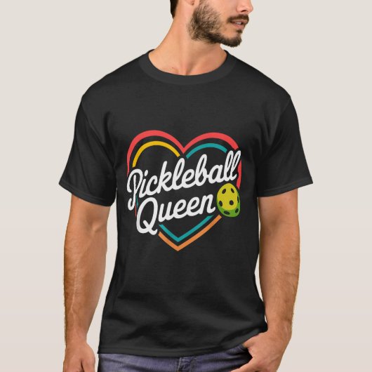Pickleball koningin t-shirt (Voorkant)