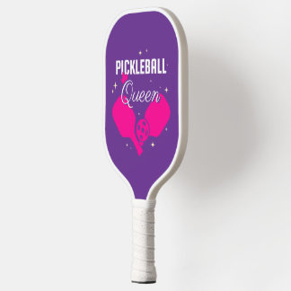 Pickleball Koningin Tekst Ontwerp Paddle