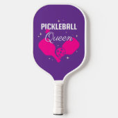 Pickleball Koningin Tekst Ontwerp Paddle (Achterkant)