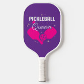 Pickleball Koningin Tekst Ontwerp Paddle (Voorkant)