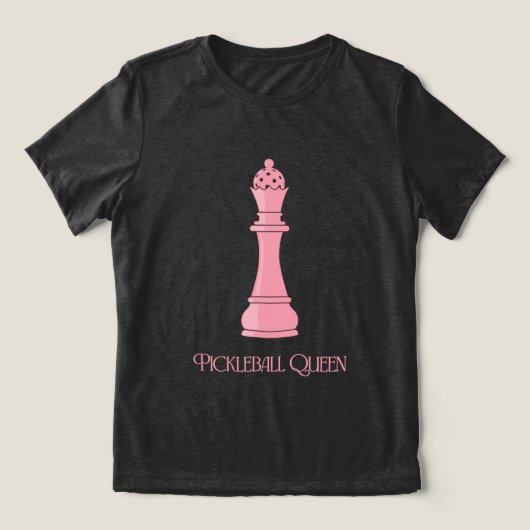 Pickleball Koningin Tri-Blend Shirt (Design voorkant)