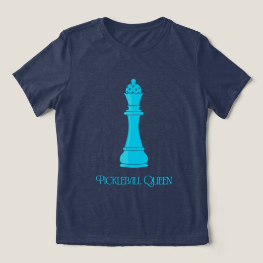 Pickleball Koningin Tri-Blend Shirt (Design voorkant)