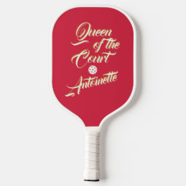 Pickleball Koningin van het Hof Custom Naam Elegan Paddle