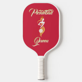 Pickleball Koningin van het Hof Custom Naam Elegan Paddle