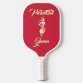Pickleball Koningin van het Hof Custom Naam Elegan Pickleball Paddle (Voorkant)