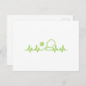 Pickleball kunst voor mannen vrouwen augurk bal pi briefkaart (Voorkant / Achterkant)