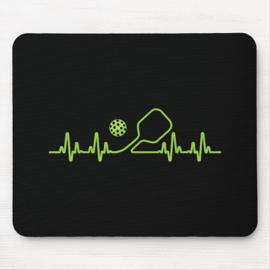 Pickleball kunst voor mannen vrouwen augurk bal pi muismat (Voorkant)