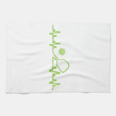 Pickleball kunst voor mannen vrouwen augurk bal pi theedoek (Horizontaal)