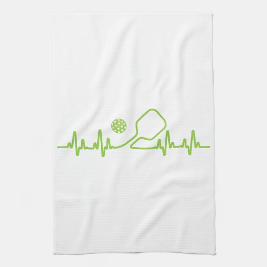 Pickleball kunst voor mannen vrouwen augurk bal pi theedoek (Verticaal)