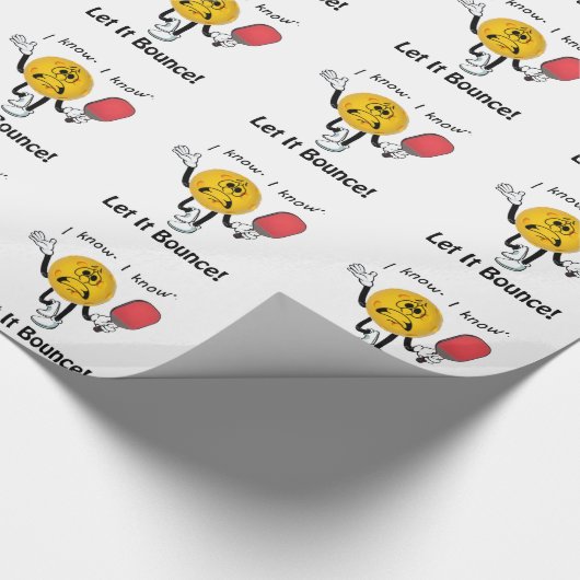 Pickleball: Laat het stuiteren Cadeaupapier (Hoek)
