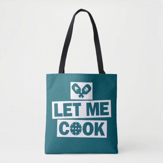 Pickleball Laat Me Koken Tote Bag (Voorkant)