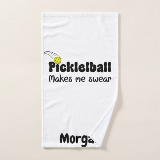 Pickleball laat me zweren - Grappige Pickleball Handdoek